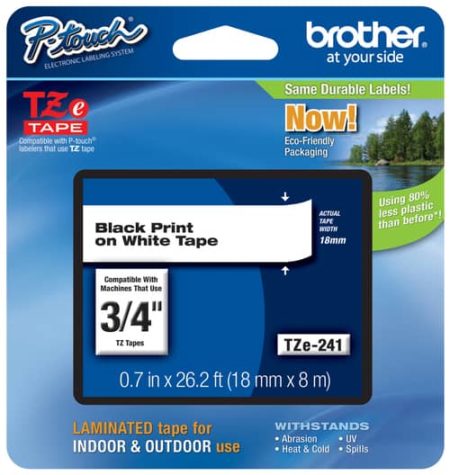 Brother P-Touch Label 3/4" TZE-241