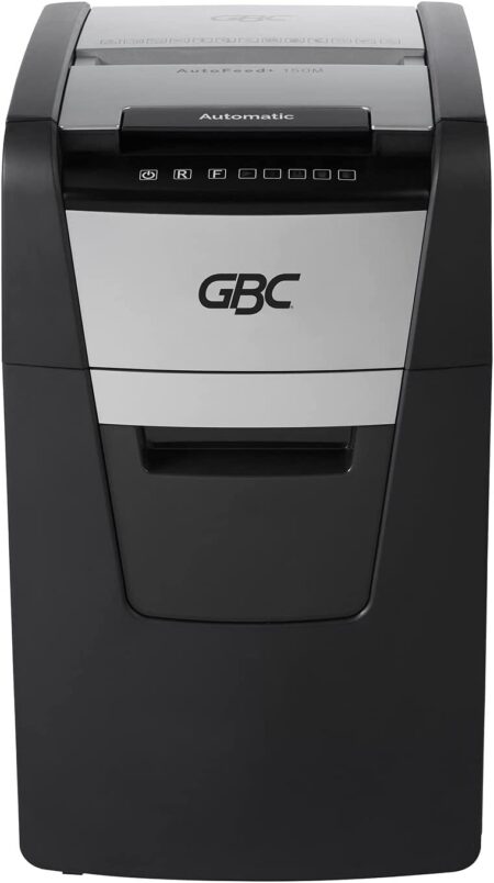 GBC Paper Shredder-150X-Auto-Feed-150-Sheet-Capacity Micro Cut Office Shredder